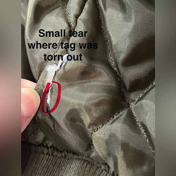 Sincerely Jules Women’s Satin Chic Olive Green Bomber Jacket Zipper Detail - Picture 15 of 16